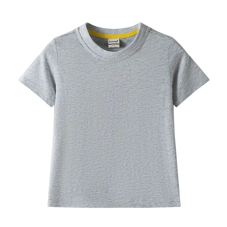 Children's Light Blue Cotton T-Shirt Summer Short Sleeve — feature 16
