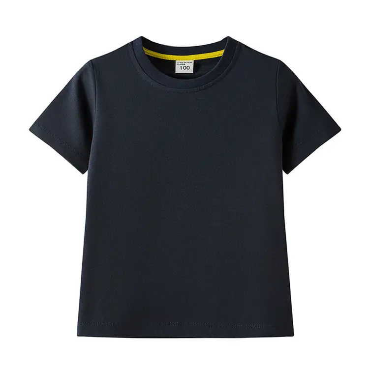 Children's Light Blue Cotton T-Shirt Summer Short Sleeve — feature 19