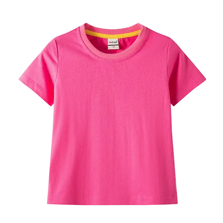 Children's Light Blue Cotton T-Shirt Summer Short Sleeve — feature 5