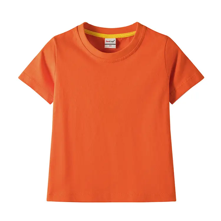 Children's Light Blue Cotton T-Shirt Summer Short Sleeve — feature 7
