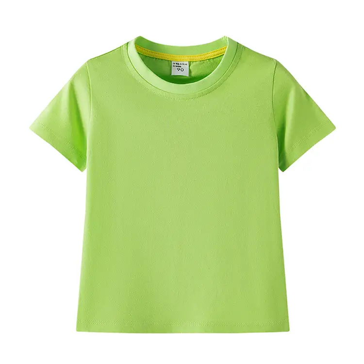 Children's Light Blue Cotton T-Shirt Summer Short Sleeve — feature 9