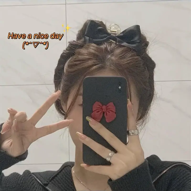 Pink Bow Hair Clip for Women Large Size - Image 8