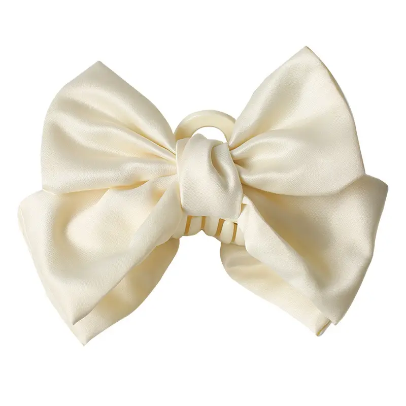 Pink Bow Hair Clip for Women Large Size - Image 11