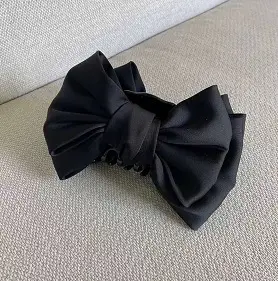 Pink Bow Hair Clip for Women Large Size - Image 5