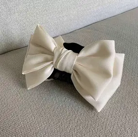 Pink Bow Hair Clip for Women Large Size - Image 6