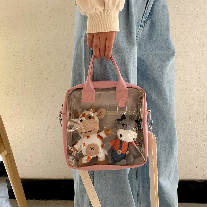 Black Cartoon Girl Shoulder Crossbody Bag - Image 7