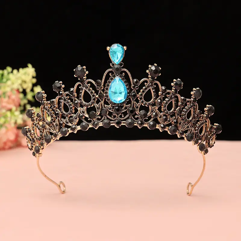 Black Crystal Crown for Girls Birthday Party Crown - Image 21