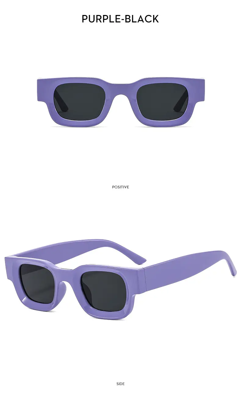 Pink Square Sun Glasses for Women Men Casual Wear — feature 12