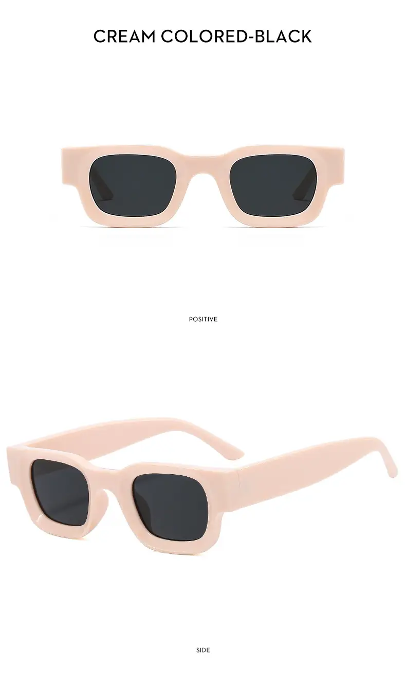 Pink Square Sun Glasses for Women Men Casual Wear — feature 13