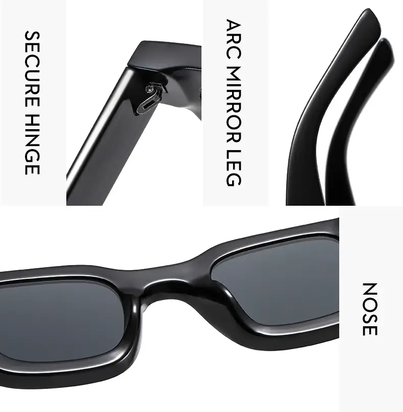 Pink Square Sun Glasses for Women Men Casual Wear — feature 18