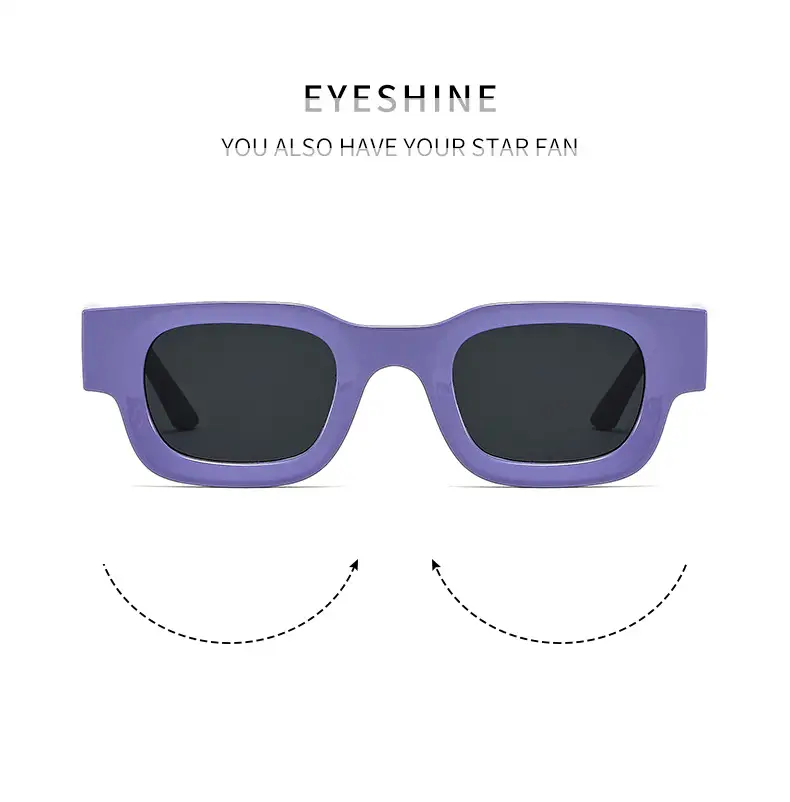 Pink Square Sun Glasses for Women Men Casual Wear — feature 6