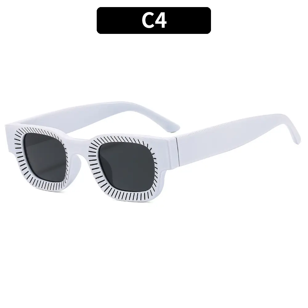 Pink Square Sun Glasses for Women Men Casual Wear