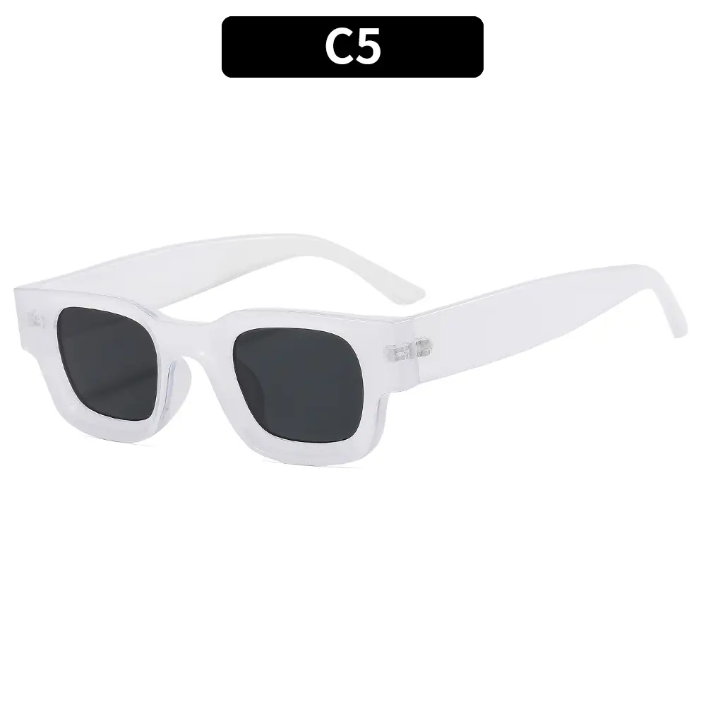 Pink Square Sun Glasses for Women Men Casual Wear