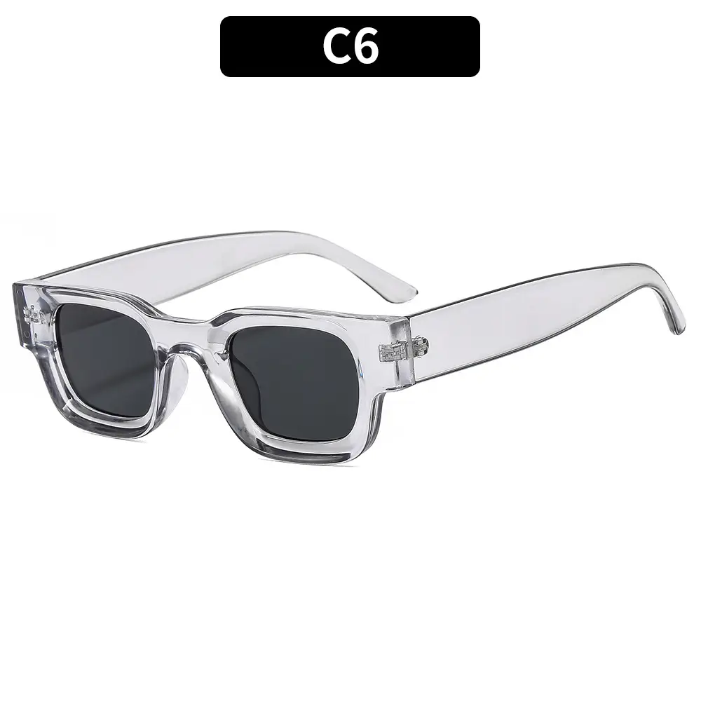 Pink Square Sun Glasses for Women Men Casual Wear