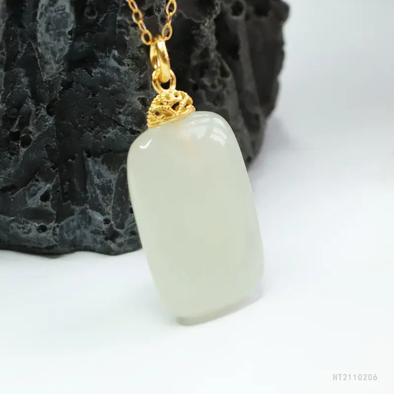 Guan Yu S925 Silver Inlaid Natural Hetian Jade Pendant — feature 8