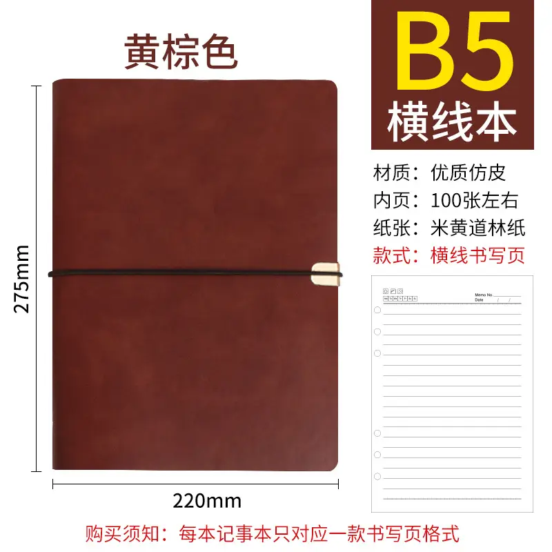 A5 Creative Strap Notebook Green Soft Leather - Image 28