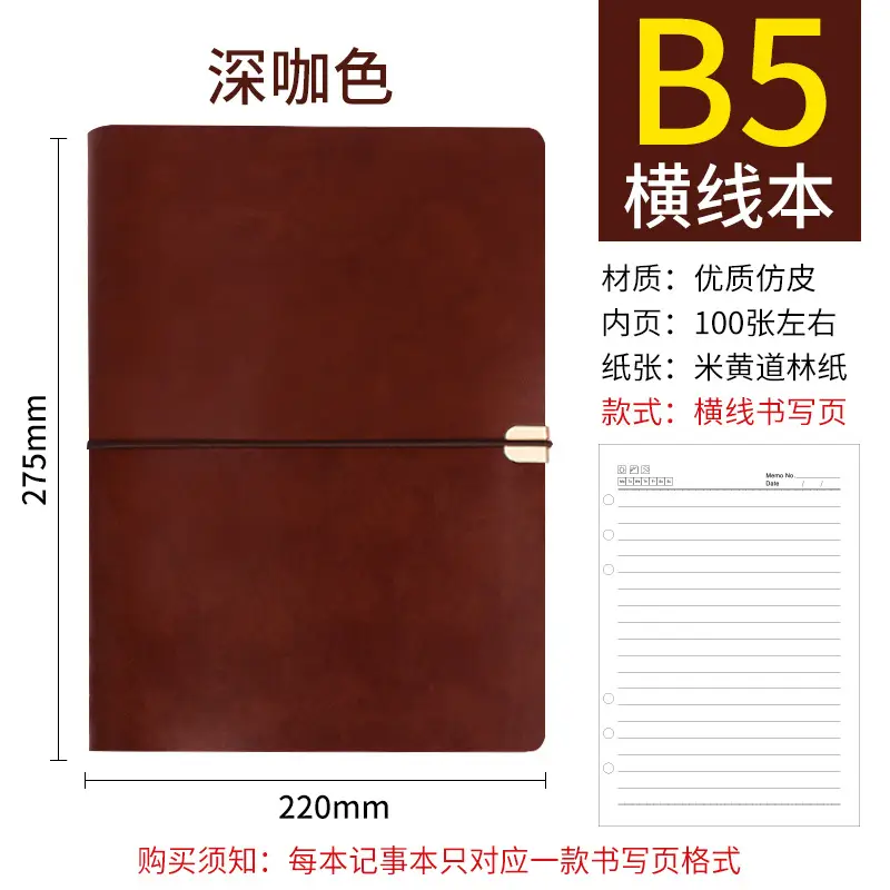 A5 Creative Strap Notebook Green Soft Leather - Image 31