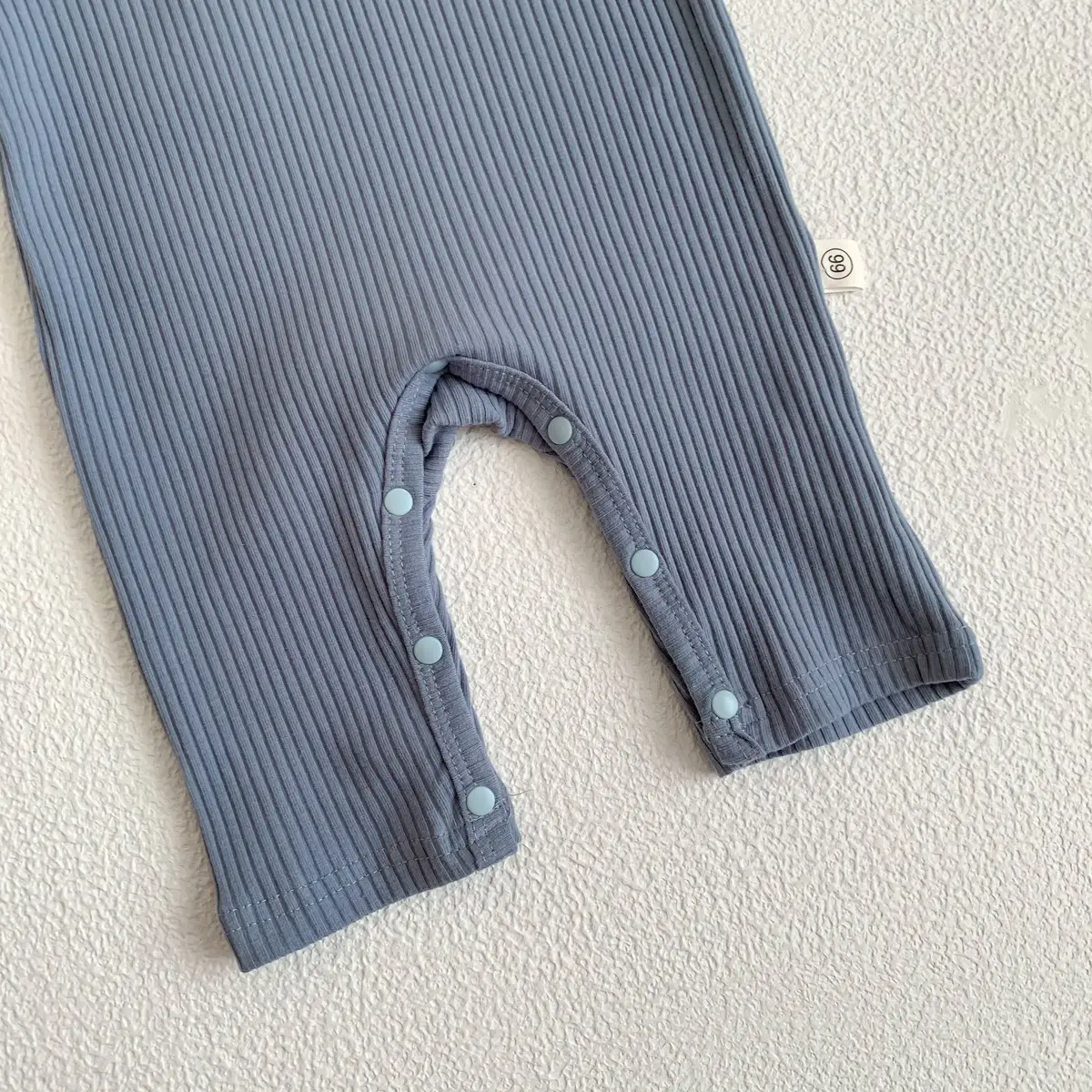 Baby White Pit Strip Jumpsuit with Bear Patch — feature 19