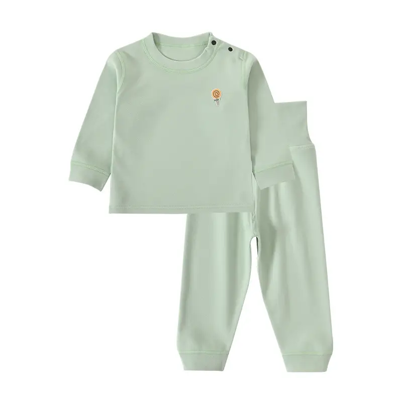 Baby Velvet Pajama Set Purple Split Two-Piece - Image 10