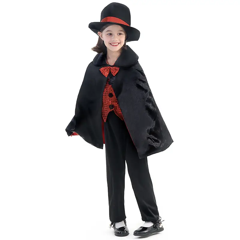 Children's Magic Magician Cosplay Suit with cape and mask — feature 7
