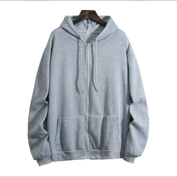 Blue Zip-Up Hoodie for Women Plus Size — feature 41