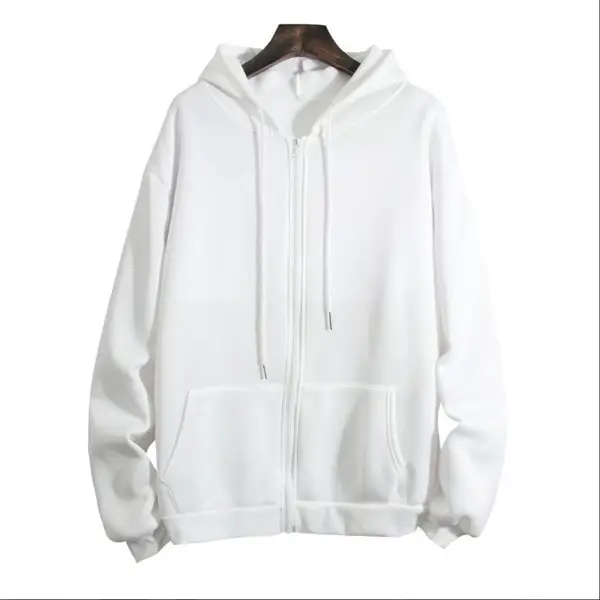 Blue Zip-Up Hoodie for Women Plus Size — feature 44