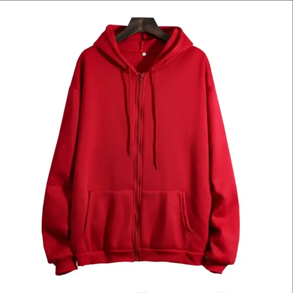 Blue Zip-Up Hoodie for Women Plus Size - Image 3