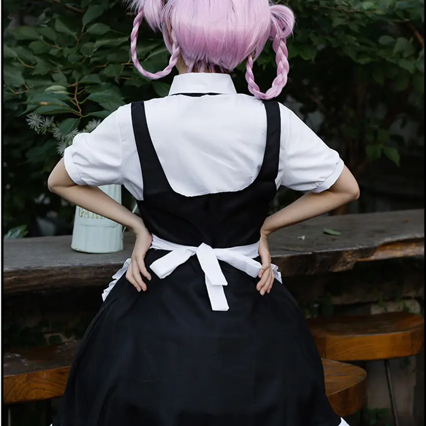 Vampire Gothic Maid Costume Black White Frock - Image 3