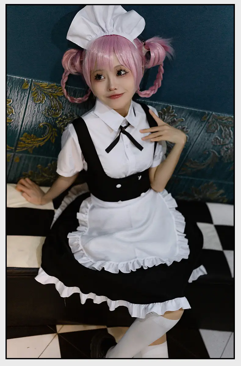 Vampire Gothic Maid Costume Black White Frock — feature 12