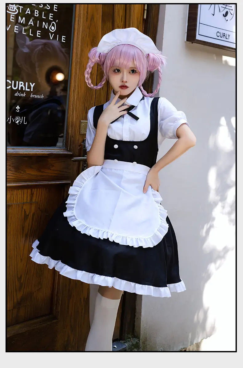 Vampire Gothic Maid Costume Black White Frock — feature 13