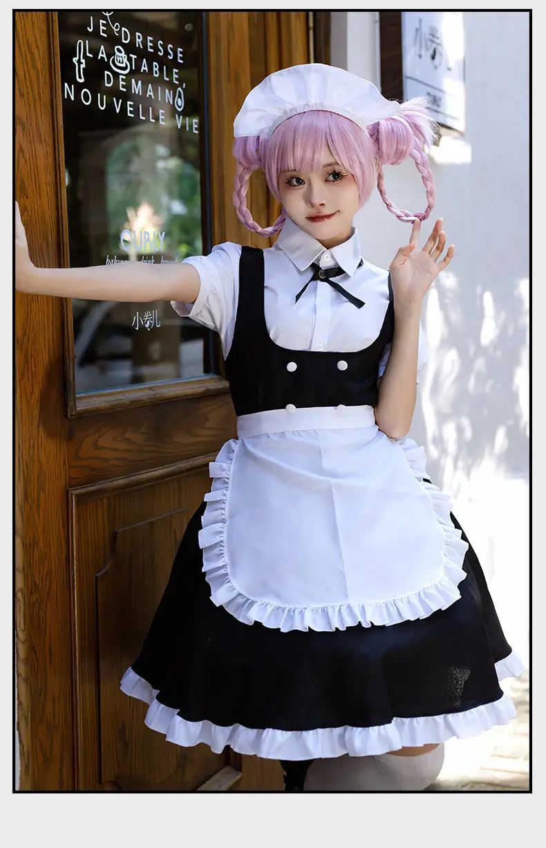 Vampire Gothic Maid Costume Black White Frock — feature 14