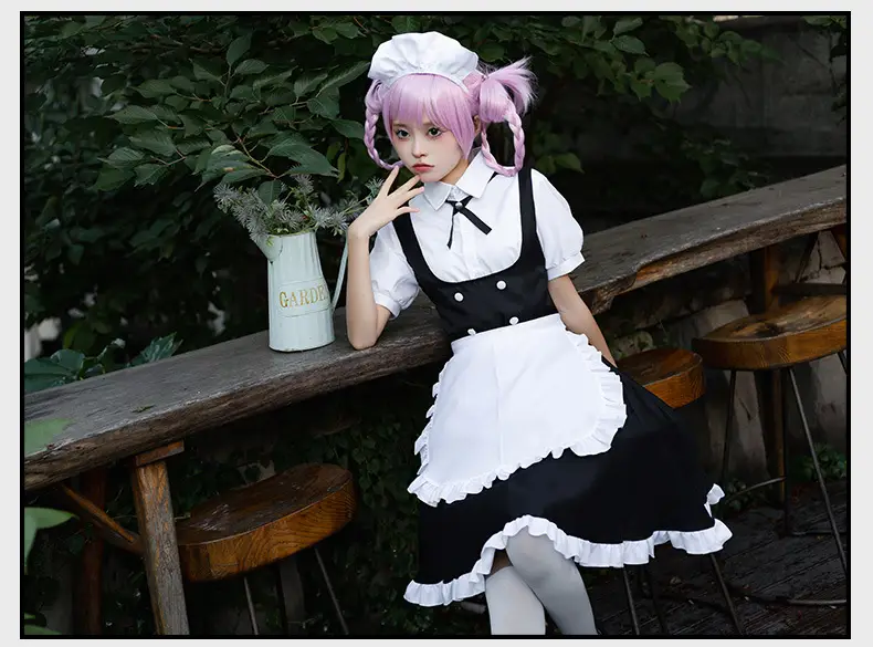Vampire Gothic Maid Costume Black White Frock — feature 7