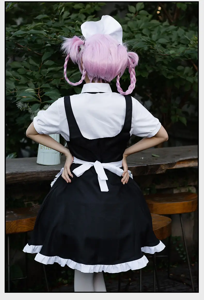 Vampire Gothic Maid Costume Black White Frock — feature 8