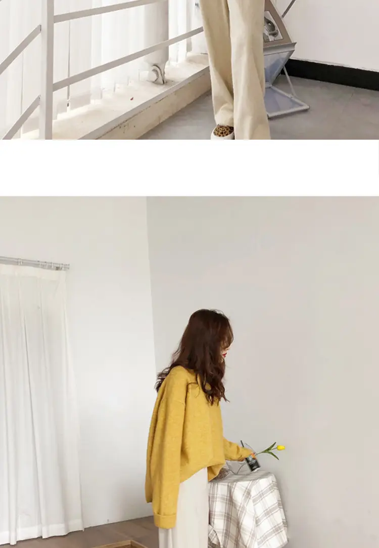 Women Loose Retro Knit Sweater Purple Winter — feature 55