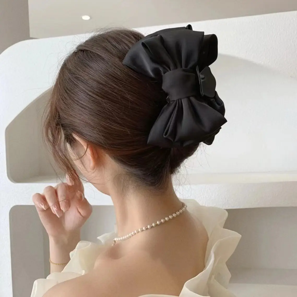 Double-Sided Pure Color Hair Clip for Large Hair Accessories