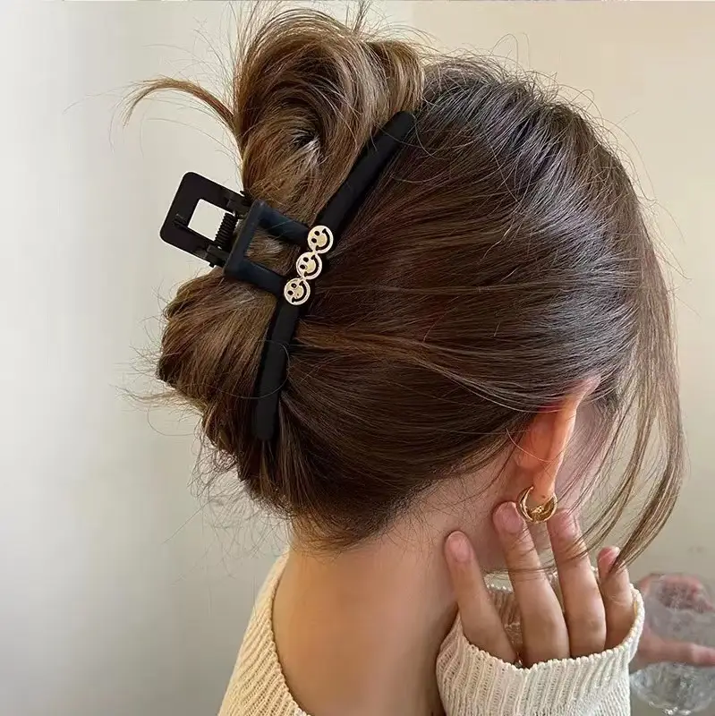 Double-Sided Pure Color Hair Clip for Large Hair Accessories