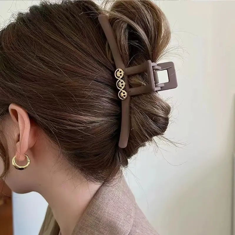 Double-Sided Pure Color Hair Clip for Large Hair Accessories