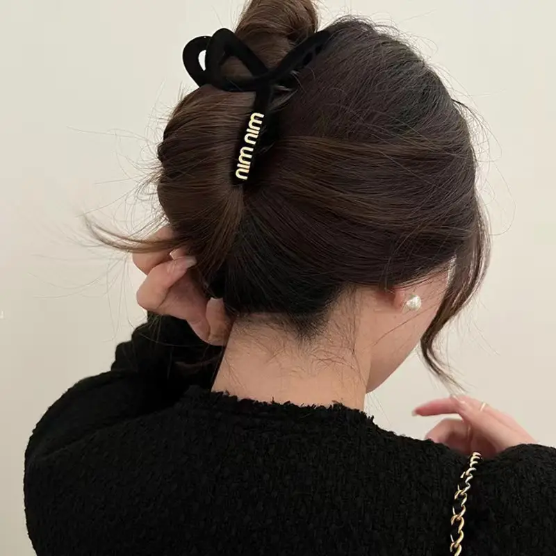 Double-Sided Pure Color Hair Clip for Large Hair Accessories