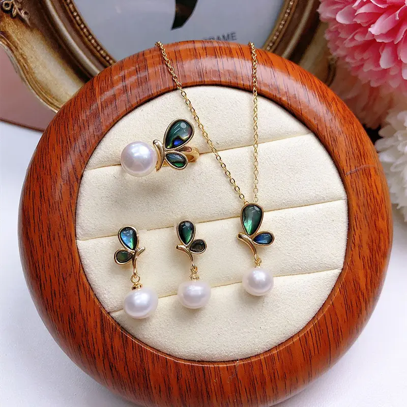 18K Gold Clavicle Earrings Set Women 2022 - Image 12