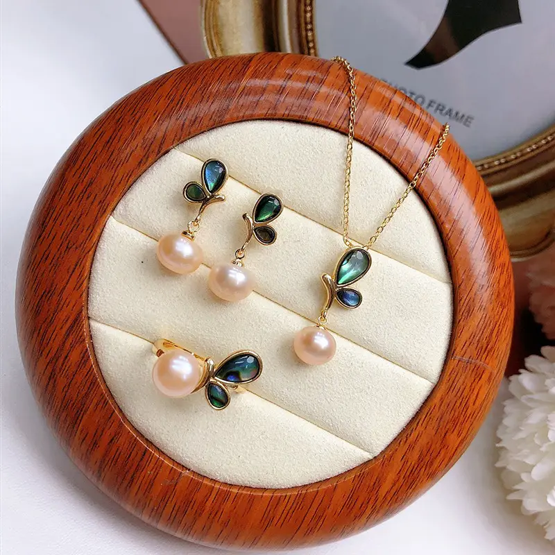 18K Gold Clavicle Earrings Set Women 2022 - Image 4