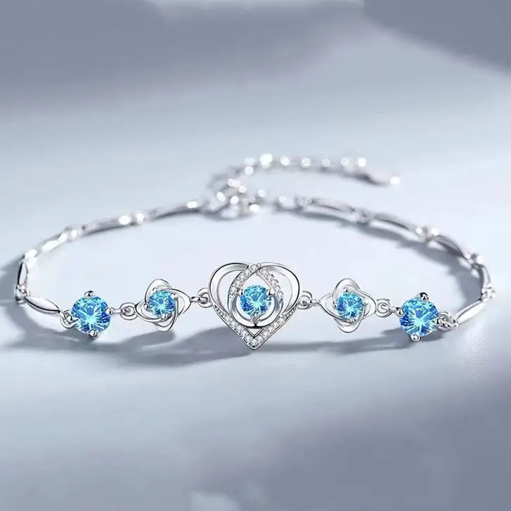 Smart Heart Necklace Water Drop Pendant S925 Silver — feature 11