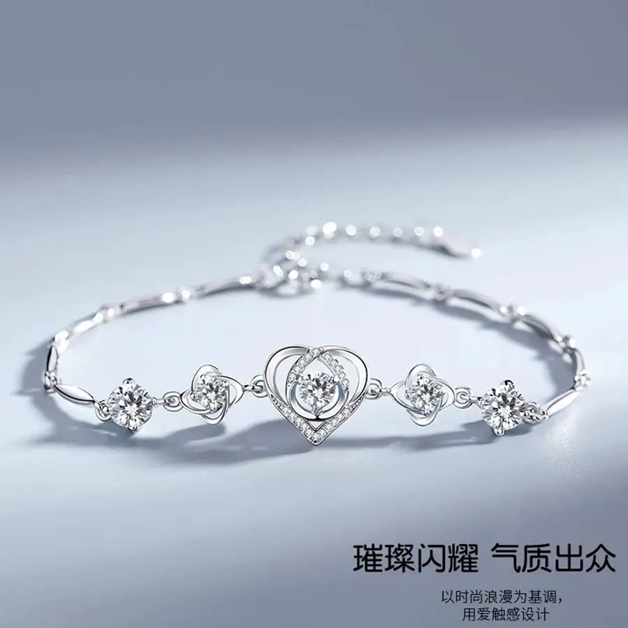 Smart Heart Necklace Water Drop Pendant S925 Silver — feature 12