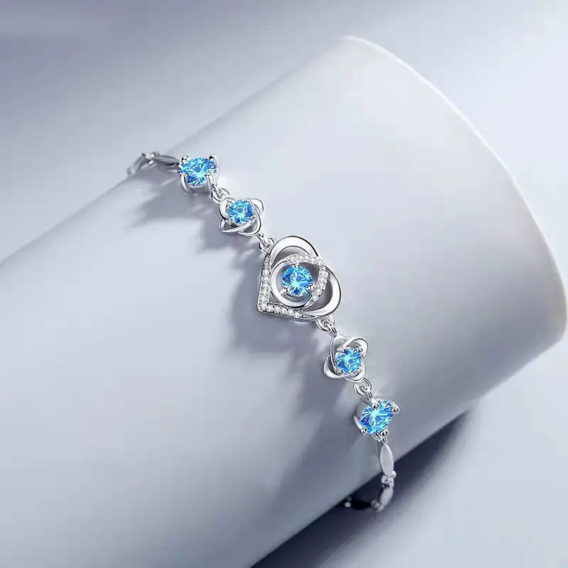 Smart Heart Necklace Water Drop Pendant S925 Silver — feature 13