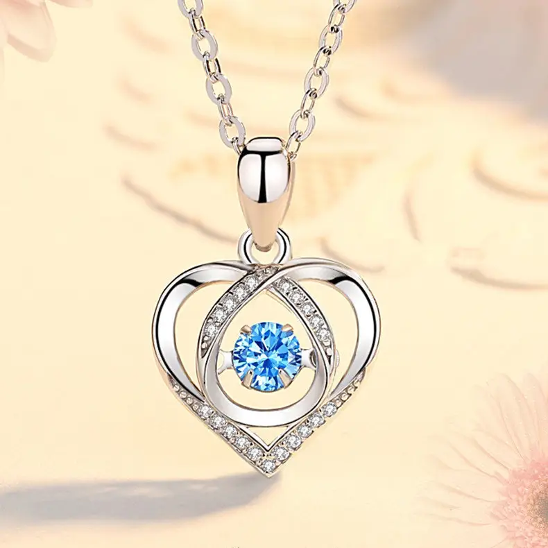 Smart Heart Necklace Water Drop Pendant S925 Silver — feature 7