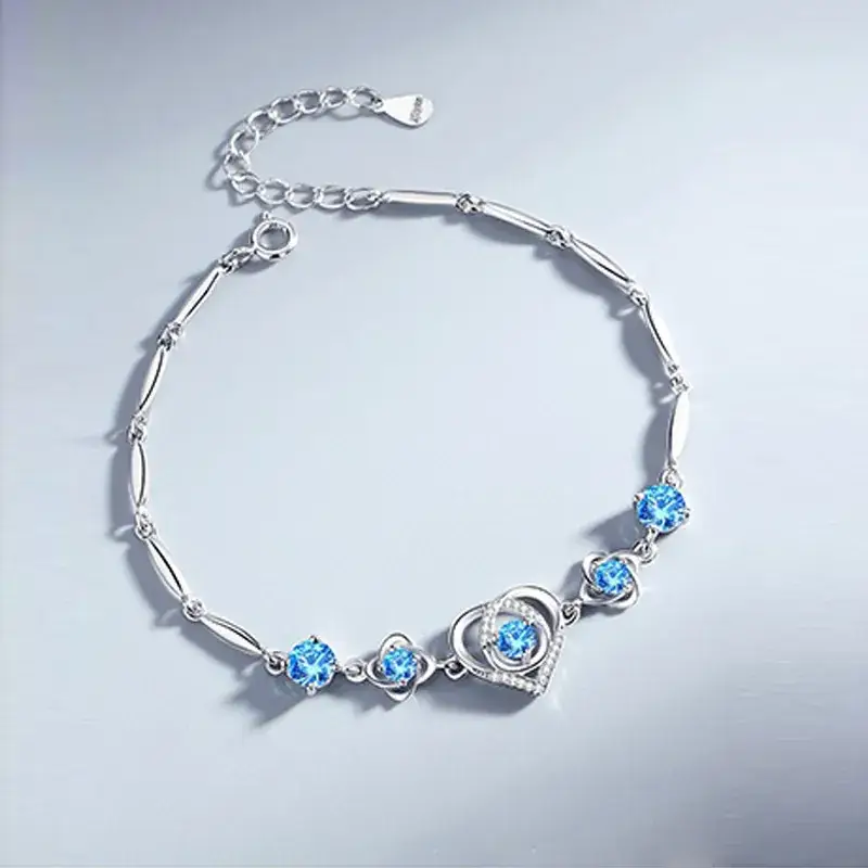 Smart Heart Necklace Water Drop Pendant S925 Silver - Image 5