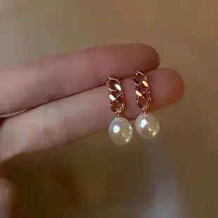 Pearl Earrings Gold Plated Cold Style Women — feature 8