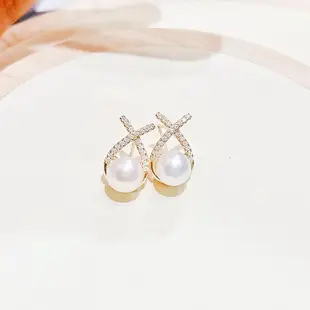 Pearl Earrings Gold Plated Cold Style Women — feature 9