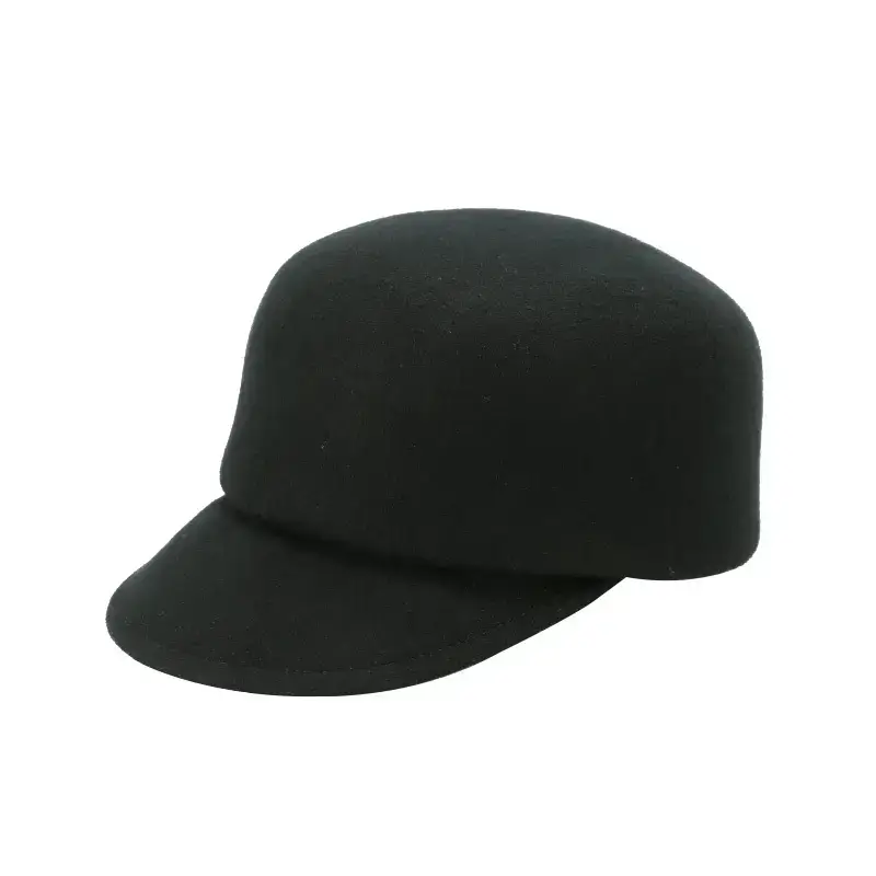 Linglong Bare Wool Cap Brown Autumn Winter - Image 2