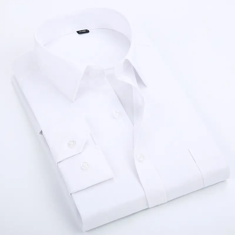 Men's White Long Sleeve Shirt Large Business Wear - Image 10