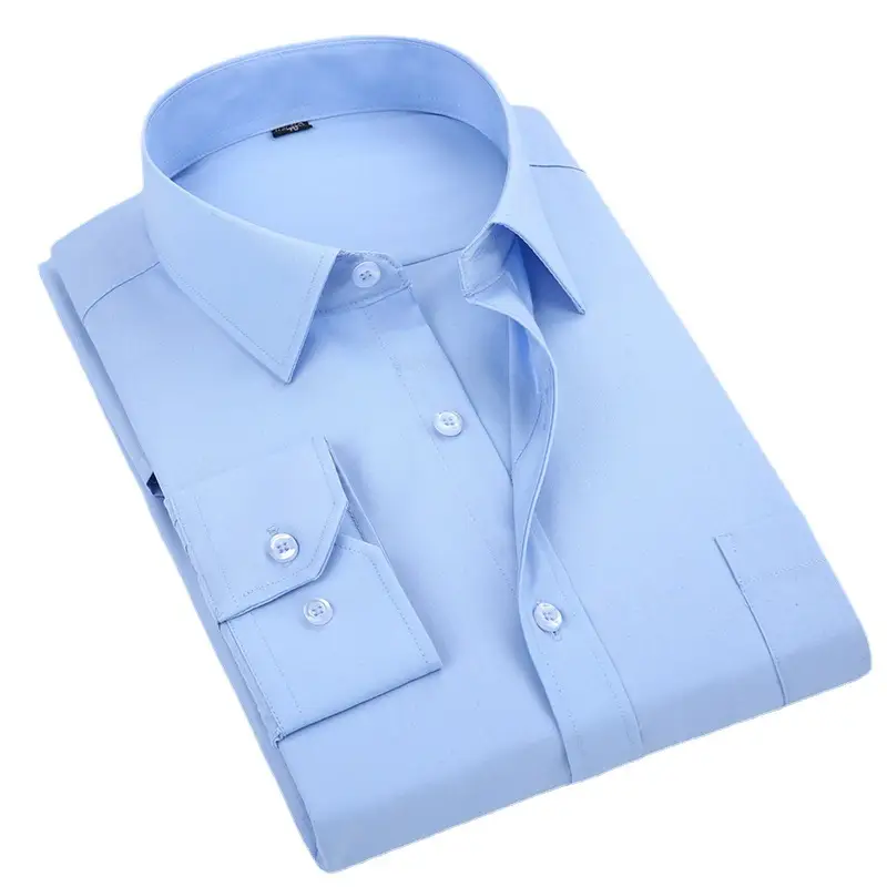 Men's White Long Sleeve Shirt Large Business Wear - Image 11